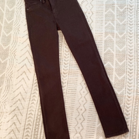 NWT Hudson Barbara Chocolate Brown Jeans Sz 25 - Picture 2 of 9
